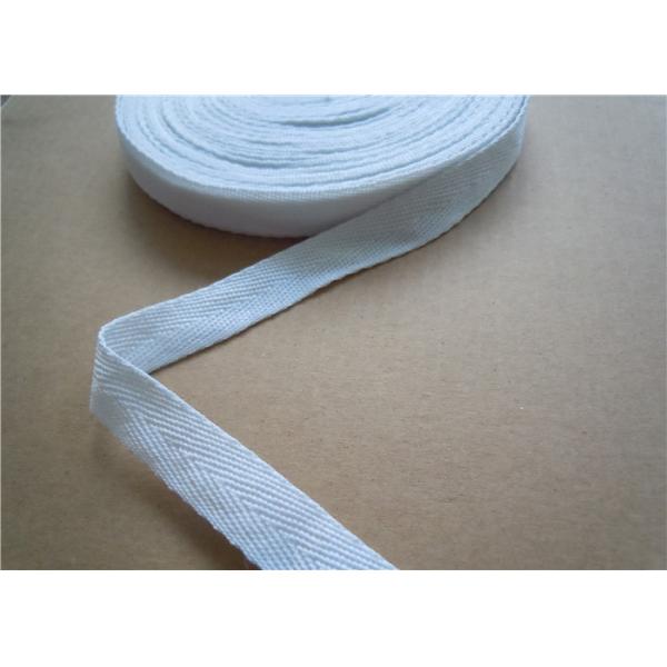 Quality 20mm White Non Elastic Tape Trim , Sewing Double Fold Bias Tape for sale