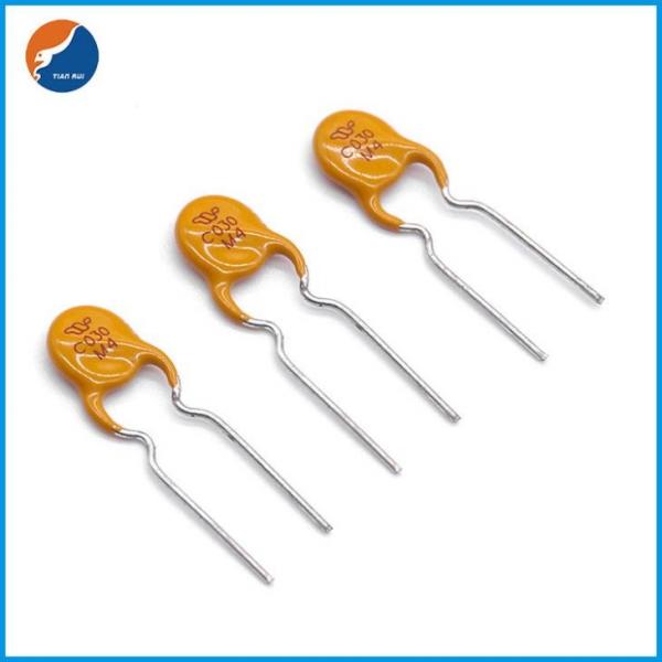 Quality Yellow 2 PIN Polyswitch PPTC Resettable Fuses 16V 5 AMP Self Recovery for sale