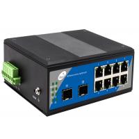 China IP40 SFP Fiber Switch Storage And Forward With 2 SFP Slots And 8 Ethernet Ports factory