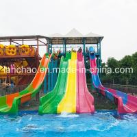 Quality Open Fiberglass Amusement Park Water Slide Tube For Aqua Park for sale