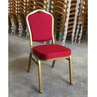 China YLX-6089 Golden Aluminium/Steel Stackable Red Banquet Dining Chair for sale