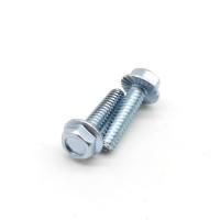 Quality DIN 6921 Zinc Plated Bolts And Nuts Steel Hex Serrated Flanged Hex Head Screws for sale