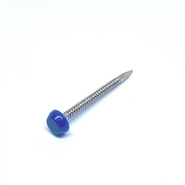 Quality Construction Stainless Steel Plastic Head Nails / Pins SUS316 Poly Top Pins 30mm for sale