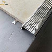 Quality 12mm Brush Stair Nosing Tile Trim Stainless Steel 304 Material for sale