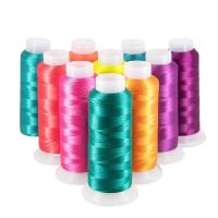 China 5000Y Length Branch Embroidery Thread Polyester Cotton Thread for Cross Stitch Embroidery factory