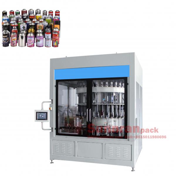 Quality 320CPM Speed Can Leak Tester For 80mm Height Aerosol Can Machine for sale