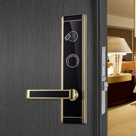 Quality Smart Hotel Security Door Locks Swiping Card Smartphone App TT Lock Unlock for sale