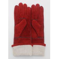 China Welder Gauntlet Welding Gloves Heat Resistant Customized Logo OEM Service factory