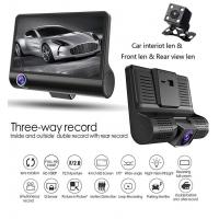 Quality 4 Inch IPS Screen Camera Car Camcorder FHD 1080p DVR With 3 Security Cameras for sale