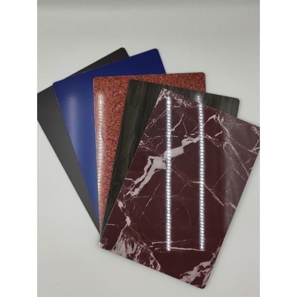 Quality Stone Grain Exterior ACP Sheet Panels DHPE Coating for sale