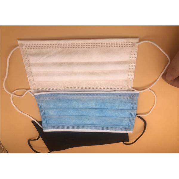 Quality 3 Ply Disposable Earloop Face Mask Non Woven / Disposable Medical Masks for sale