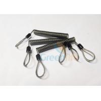 Quality Flexible 10CM Length Plastic Spiral Coils , Loop Design Coiled Tool Lanyard for sale