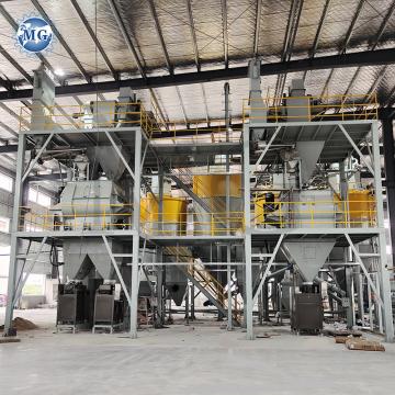 Quality Energy Saving Dry Mortar Production Line Cement Mixing Equipment Wall Putty for sale