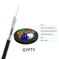 China GYXTW 9 / 125 OS2 Fiber Optic Single Mode Cable 4 - 48 Cores For Duct / Aerial factory