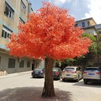 China Large Lifelike Outside Artificial Maple Tree Environmental Non Toxic factory