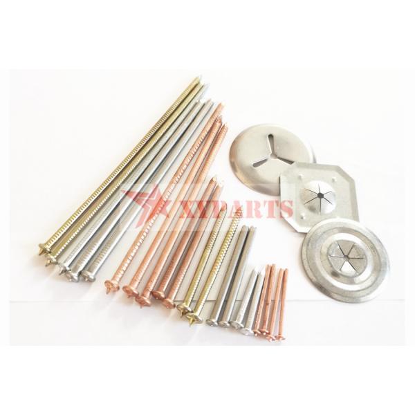 Quality Copper Zinc Coated Metal Soft CD Weld Pins for sale