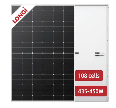 Quality 450w Miniature Solar Panels LR4-72HPH-450M 166mm Longi LONGI 25 Years Warranty for sale