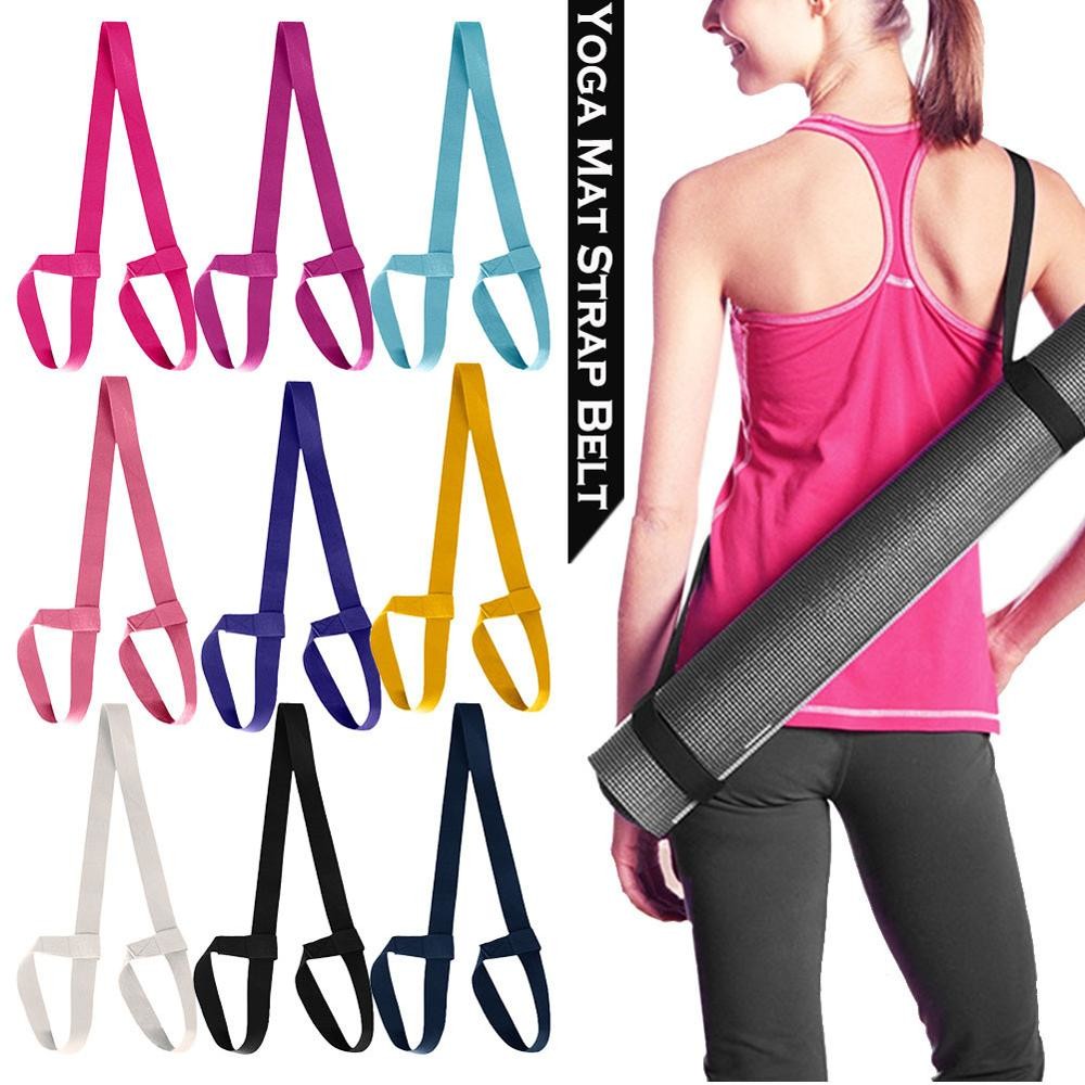 China Adjustable Yoga Mat Belt Strap , Stretch Fitness Elastic Yoga Mat Strap factory