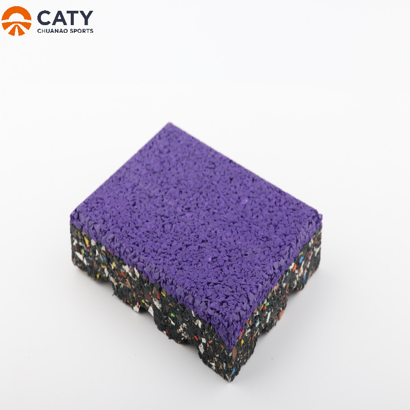 China Shockproof Playground Rubber Floor Tiles Wear Resistant Practical factory