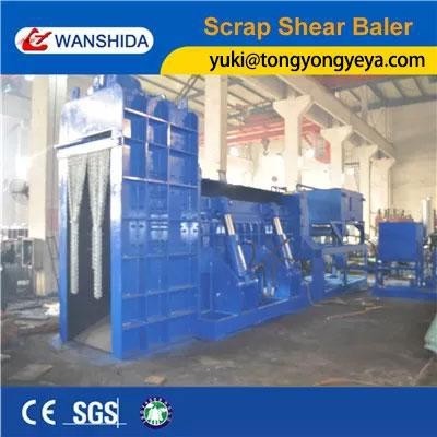 Quality 3pcs Shear Baler Manual Control Iron Scrap Baling Press In Air Cooling System for sale