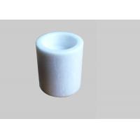 China White Marble Stone Tealight Candle Holders Round Shape For Home Decoration factory