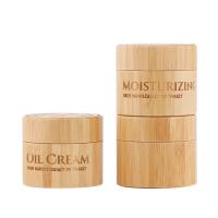 Quality 5g 10g 15g 20g 30g 50g 100g Wooden Bamboo Jar Packaging For Cream Cosmetic for sale