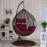 China Coffee Egg Shaped Basket Chair 500KG Double Hanging Basket Chair factory