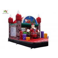 China Merry Christmas Inflatable Santa Claus Bouncy Castle For Xmas Decoration 20ft factory