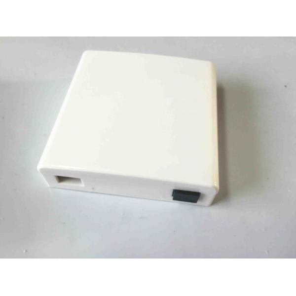 Quality White ABS Material Optical Distribution Box 2 Ports Fiber Optic Faceplate for sale