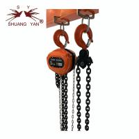 china KINGLONG 55-YEAR History Good Sale Red Color Manual Lifting Chain Hoist 3T*3M