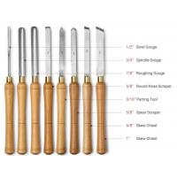 China High Speed Steel Blades HSS Wood Handle Carbide Wood Lathe Tools Chisel Set factory