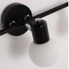 China ECOBRT Bathroom Vanity Lights,Black Finish 3-Light and Glass lampshade Adjustable arm,E14 Bulb … factory