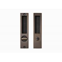 China Brass Sliding Door Lock Set Handles Gold PVD Black For Interior Living Room Bathroom factory