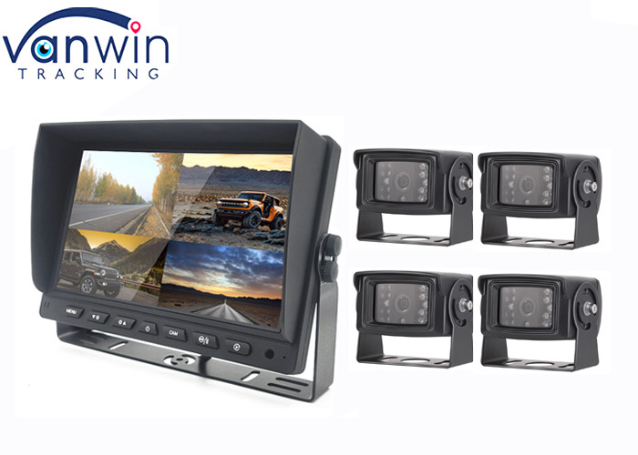 China 7inch 9inch 10 Inch AHD Car Monitor Built In DVR For 4 Cameras System factory