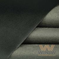 China Compression Resistant Moisture Absorbent Faux Stretch Leather Fabric For Shoe Lining factory