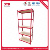 Quality 1.8m 1.2m Light Duty Metal Shelving 80kg Per Layer Red Rack Warehouse for sale
