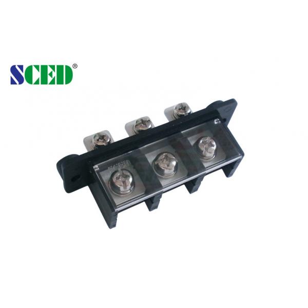 Quality Pitch  21.00mm   600V  65A   3P   Barrier Terminal Block   Power Terminal Block for sale