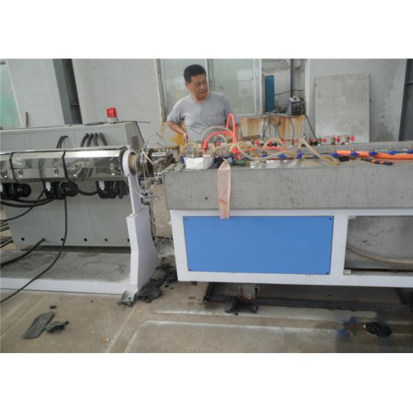 Quality Wood Plastic Profile Extruder Machine , PVC PP PE Composte Wood Skirting Board for sale
