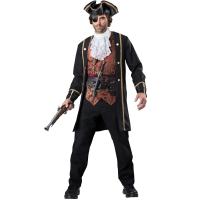 China 2016 costumes wholesale high quality fancy dress carnival sexy costumes for halloween party Pirate Captain factory