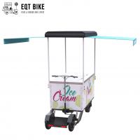 China EQT 138 Liters Soft Ice Cream Bikes For Sale Freezer Cart Summer Holiday Cargo Freezer Bike Vending Ice Cream Electric factory