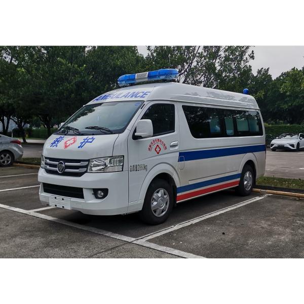 Quality Futian Emergency Medical Services Ambulance 7 Seat Rear Drive 4×2 for sale