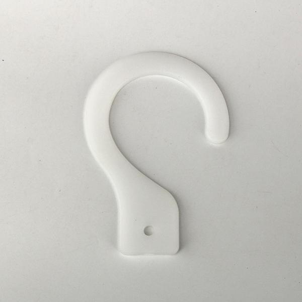 Quality Simple White Black Solid Color Small Plastic Hooks Without Logo for sale