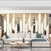 Quality Stainless Marble Room Divider Screen Modern Partition For Living Room for sale