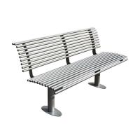 China Eletroplating Outdoor Metal Bench With Backs Cast Aluminum Garden Bench factory