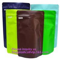 China Matt Metalized Flat Bottom Pouch Coffee Beans Bag,Metal Hole PVC Travel Document Zip Pouch Packing Bags, Bagease, Bagpla factory
