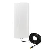 China Global 1700-2700MHz 14dBi Dual Polarized Directional Panel MIMO 4G LTE Antenna with 2*15 Meters Cable factory