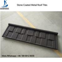 China Environment Friendly Flat Stone Coated Roof Tiles, Shingle Stone Coated Metal Roofing / Roof Tiles for sale