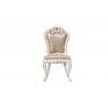 China Luxury Chairs of Ivory White in wooden for Dining room Furniture sets Armchair by Leather upholstered Classic design factory