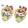 China 76.2*3mm Peltate Stock Medals For Taekwondo Tournament factory