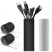 China Huiyunhai Round Velcro Up Cuttable Neoprene Cable Wrap Wire Management Sleeve factory